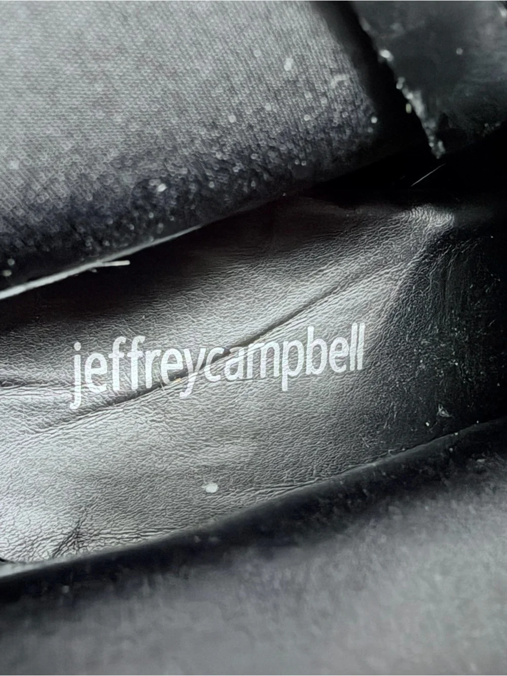 Jeffrey Campbell Mexique Black Leather Platform Boots 8.5